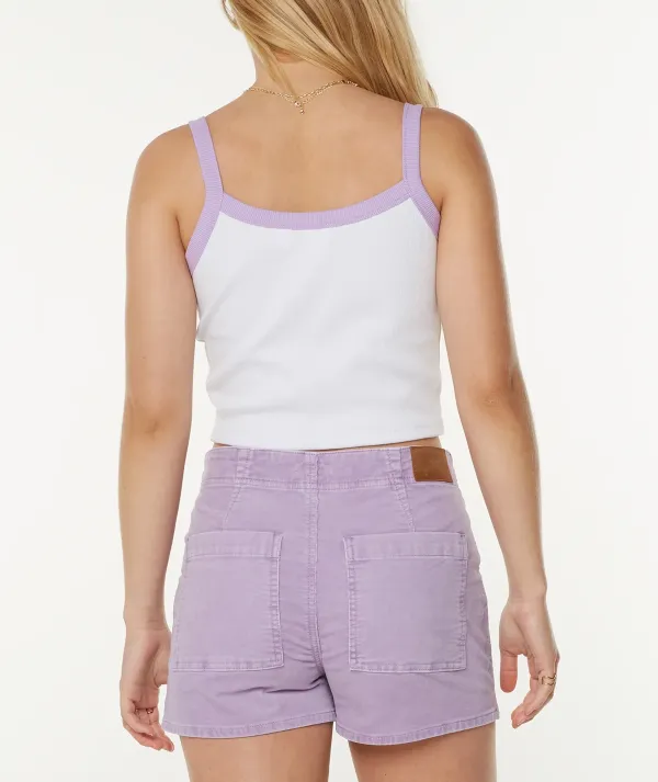 Solid Color Short Cool Strappy Vest