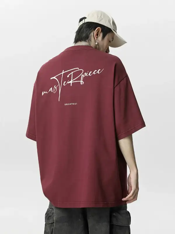 Loose Fit Crew Neck Half Sleeve Tee