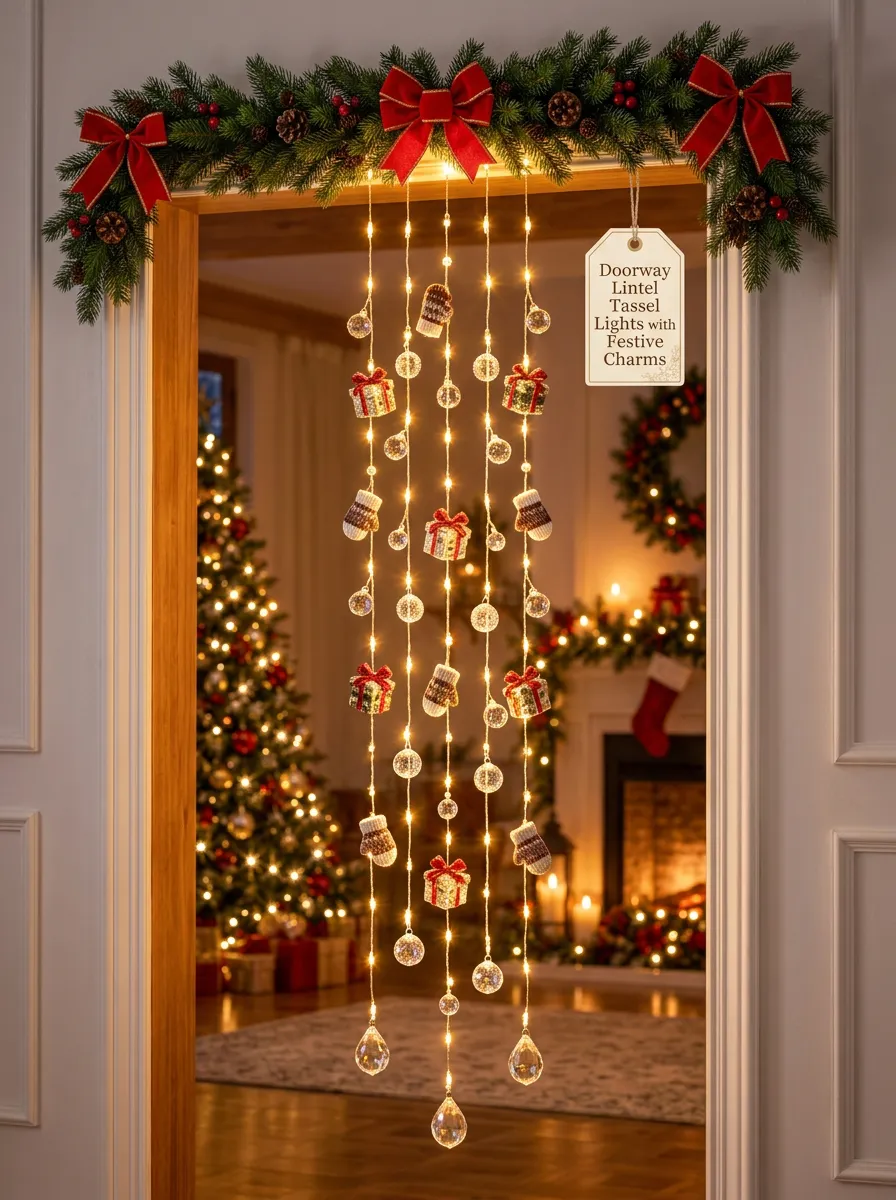 Classic Gift Mitten Ornament Christmas LED String Lights