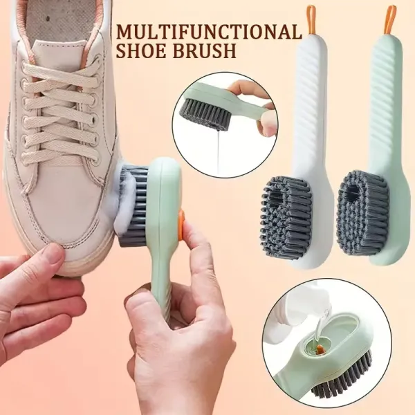 Shoe Brush with Soap Dispenser