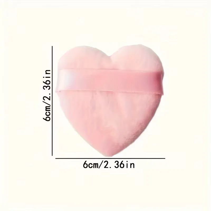 Cute Heart Makeup Sponge Set
