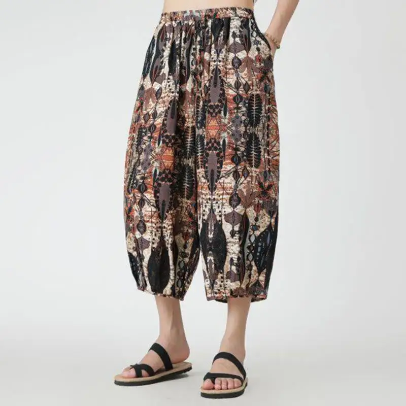 Patchwork Pocketed Pants