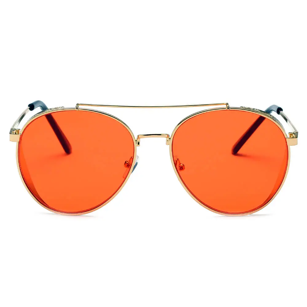 Woven Brow Bar Frame Sunglasses