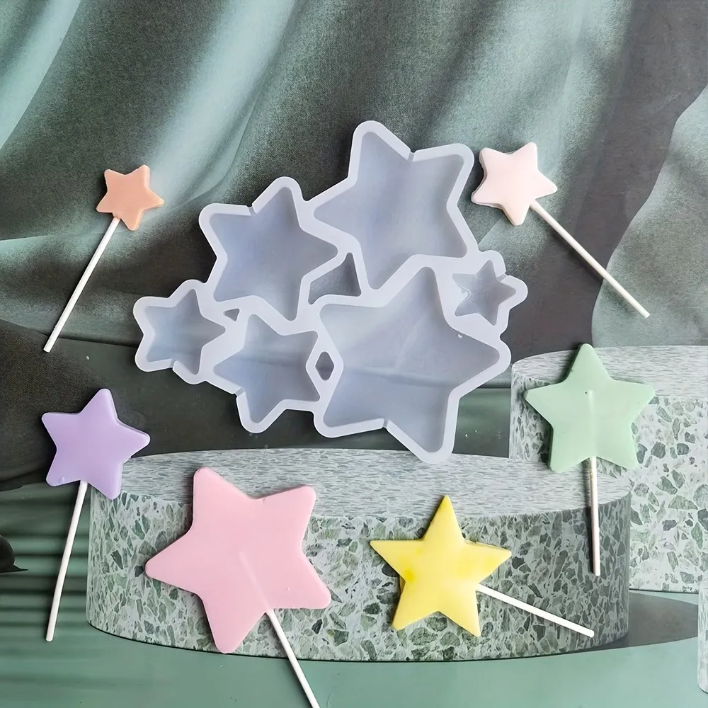 Star Lollipop Silicone Mold