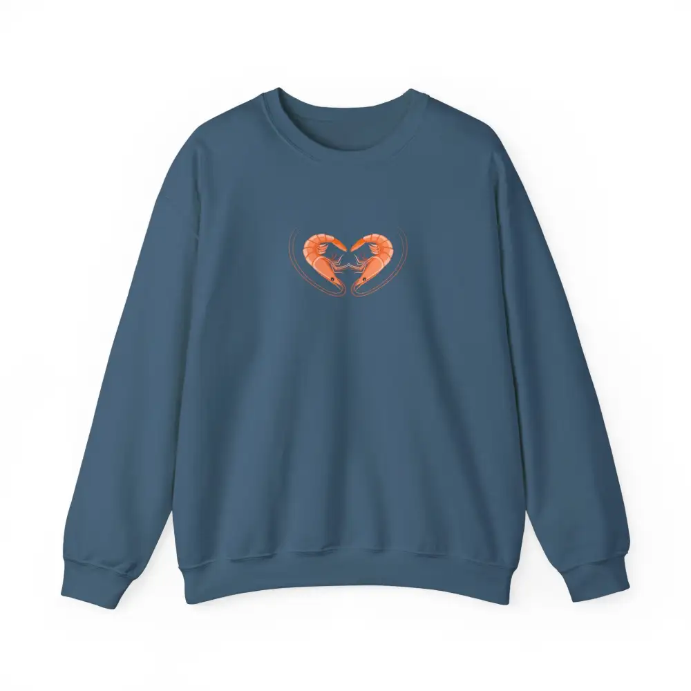 Shrimp Heart Graphic Crewneck Sweatshirt