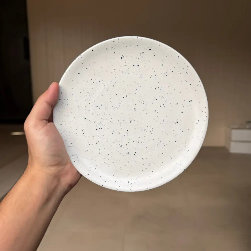 Tabletop Home Rimless Ceramic Dining Plate