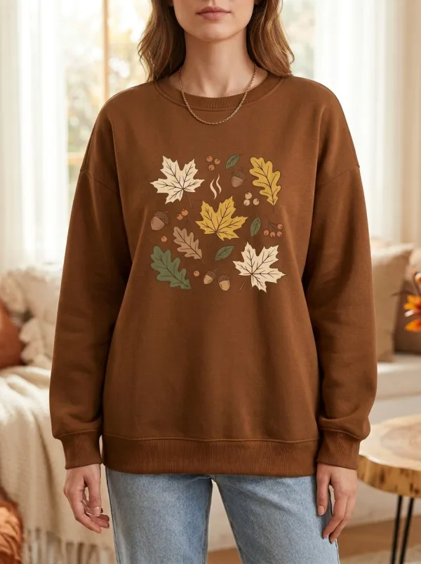 Heritage Printed Acorn Graphic Sweatshirt