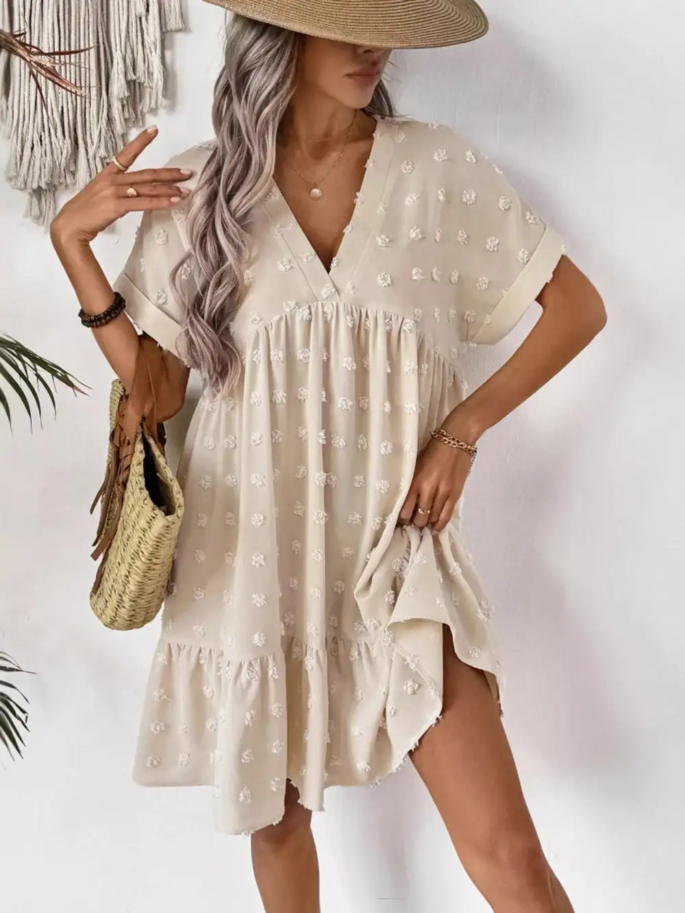 Fresh Detail Lightweight Feel Mini Dress
