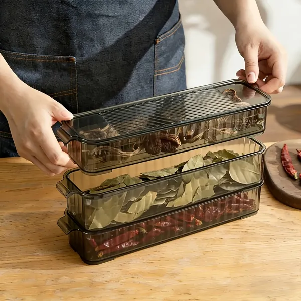 3 Pcs Kitchen Spice Organizer Box