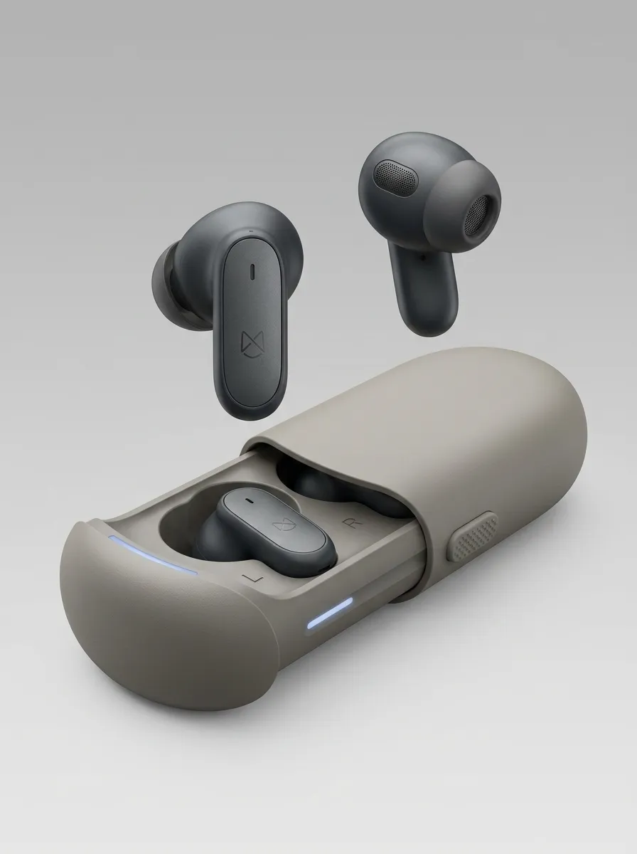 Unisex Tech Enthusiast Minimalist A2 Printed Earbuds