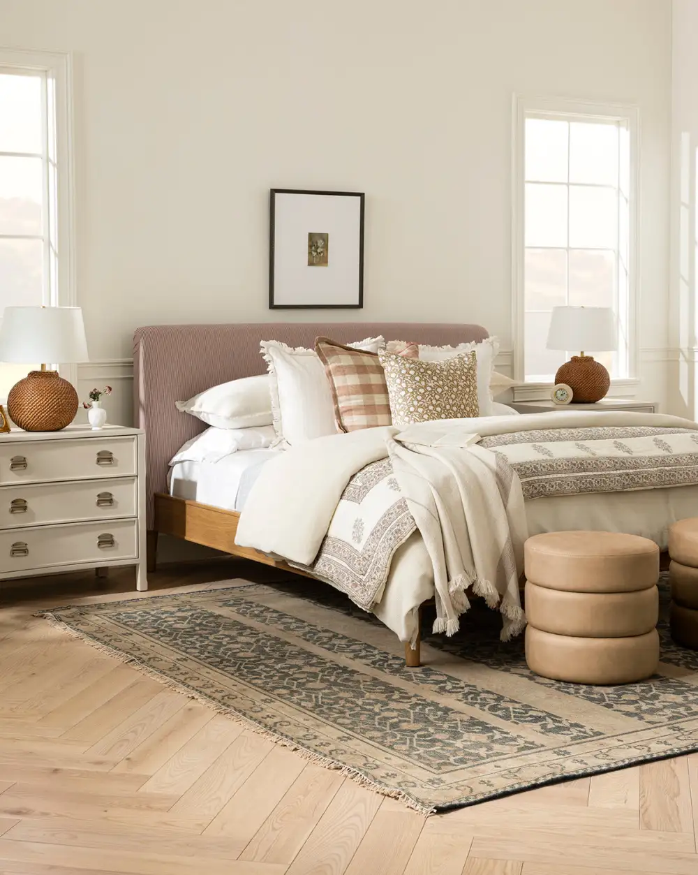 Textural Hand-Knotted Wool Area Rug