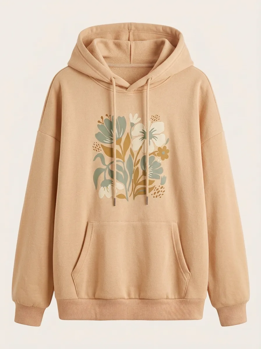 Botanical Nature Floral Bouquet Hoodie