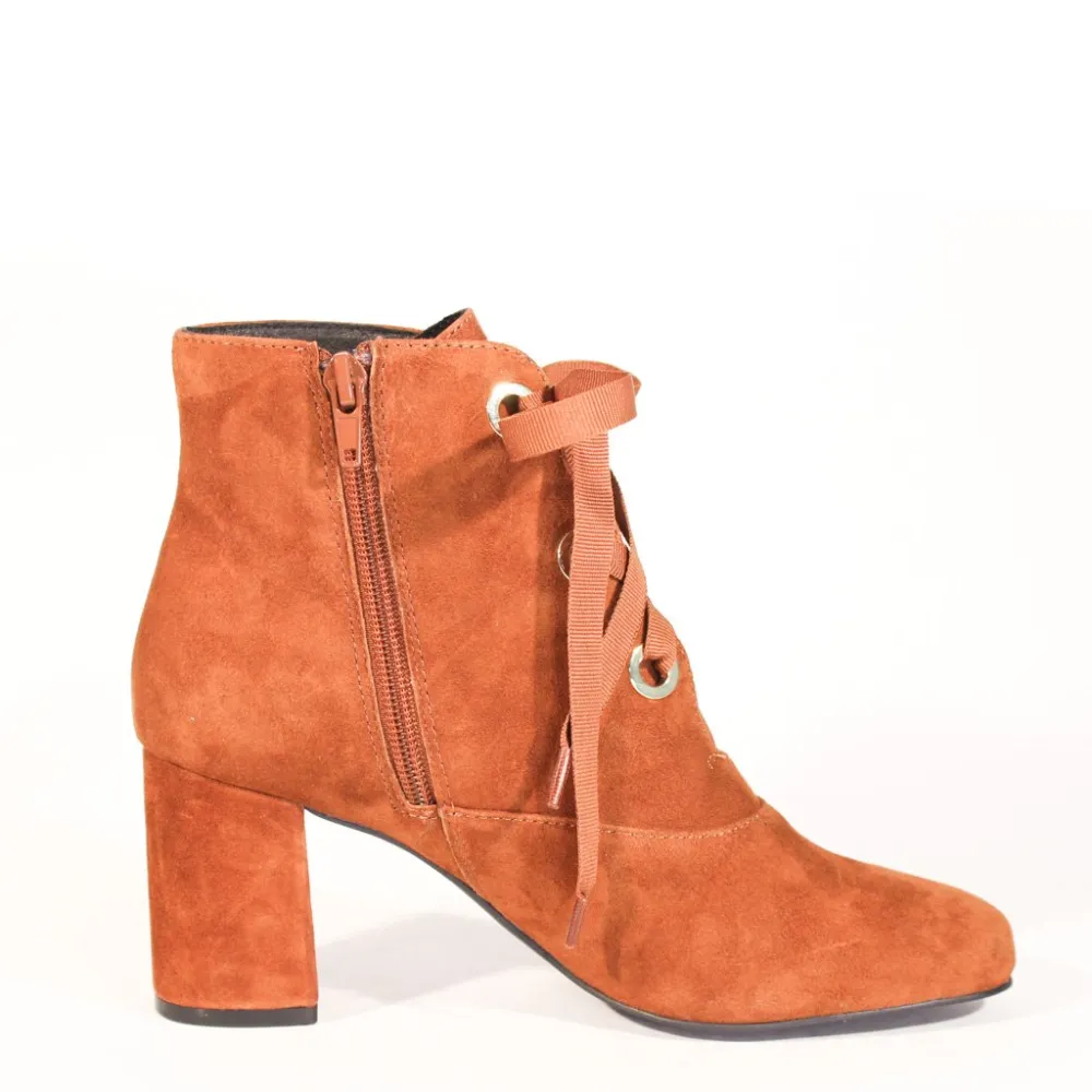 Suede Lace Up Ankle Boots