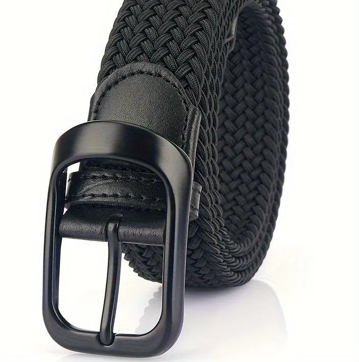 Elastic Stretch Braided Men's Belt