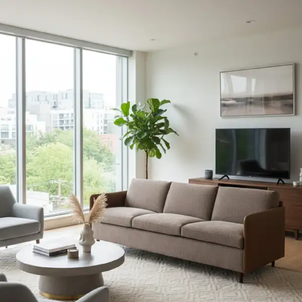 Architectural Leather Sofa