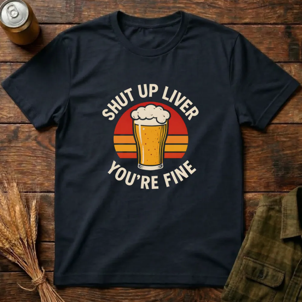 Shut Up Liver Graphic Cotton T-Shirt