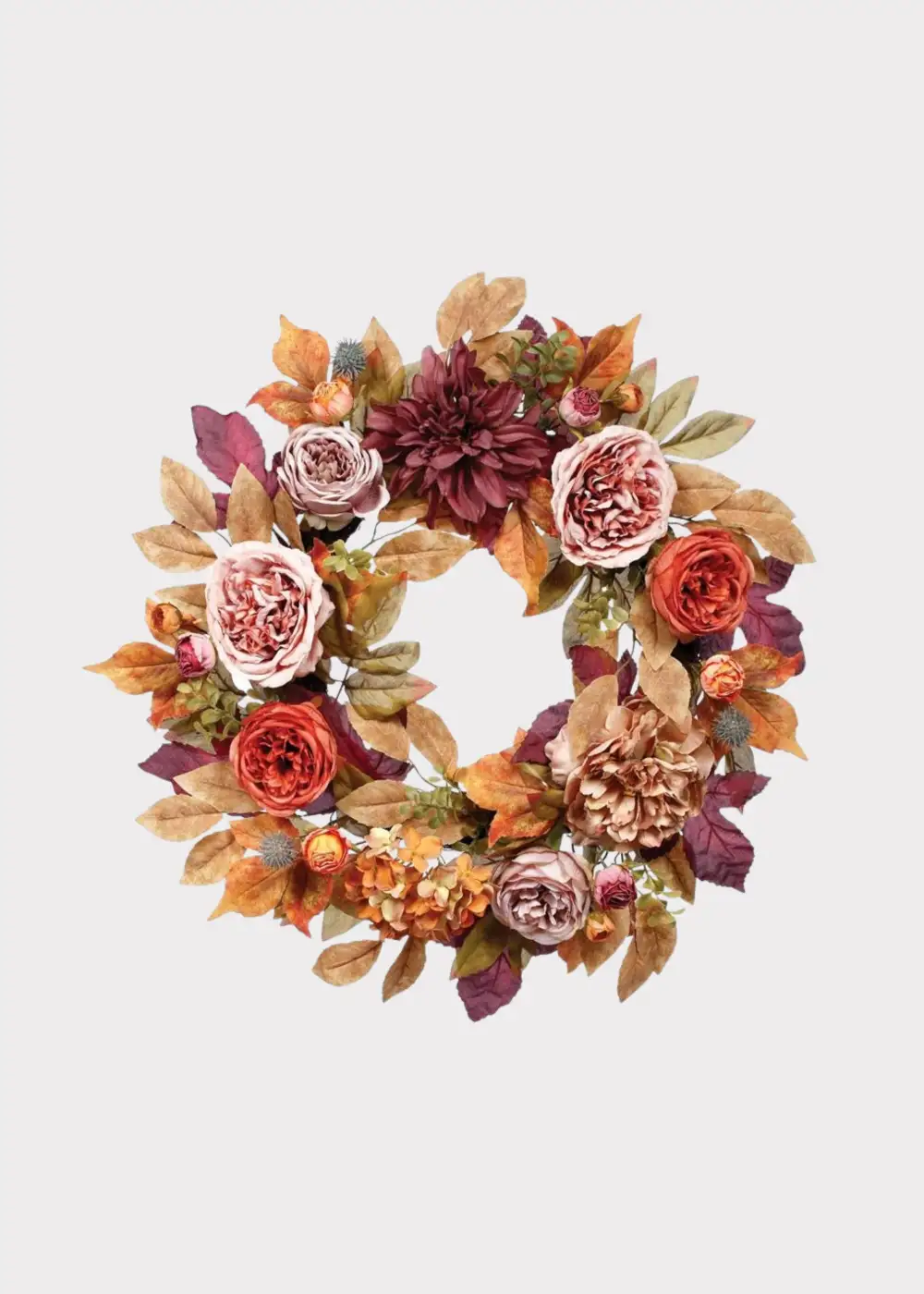 Artificial Leaf Mixed Wreath