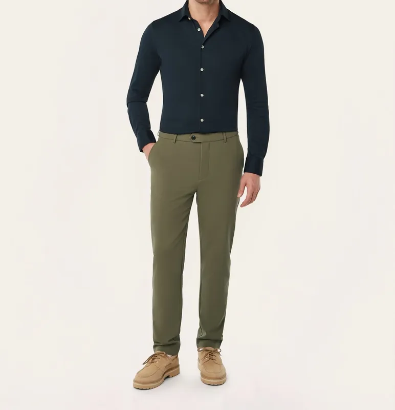 Knit Non-Iron Shirt Navy