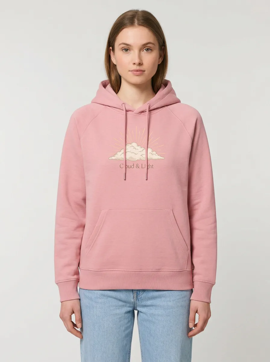 Women's Hooded Drawstring Graphic Hoodie