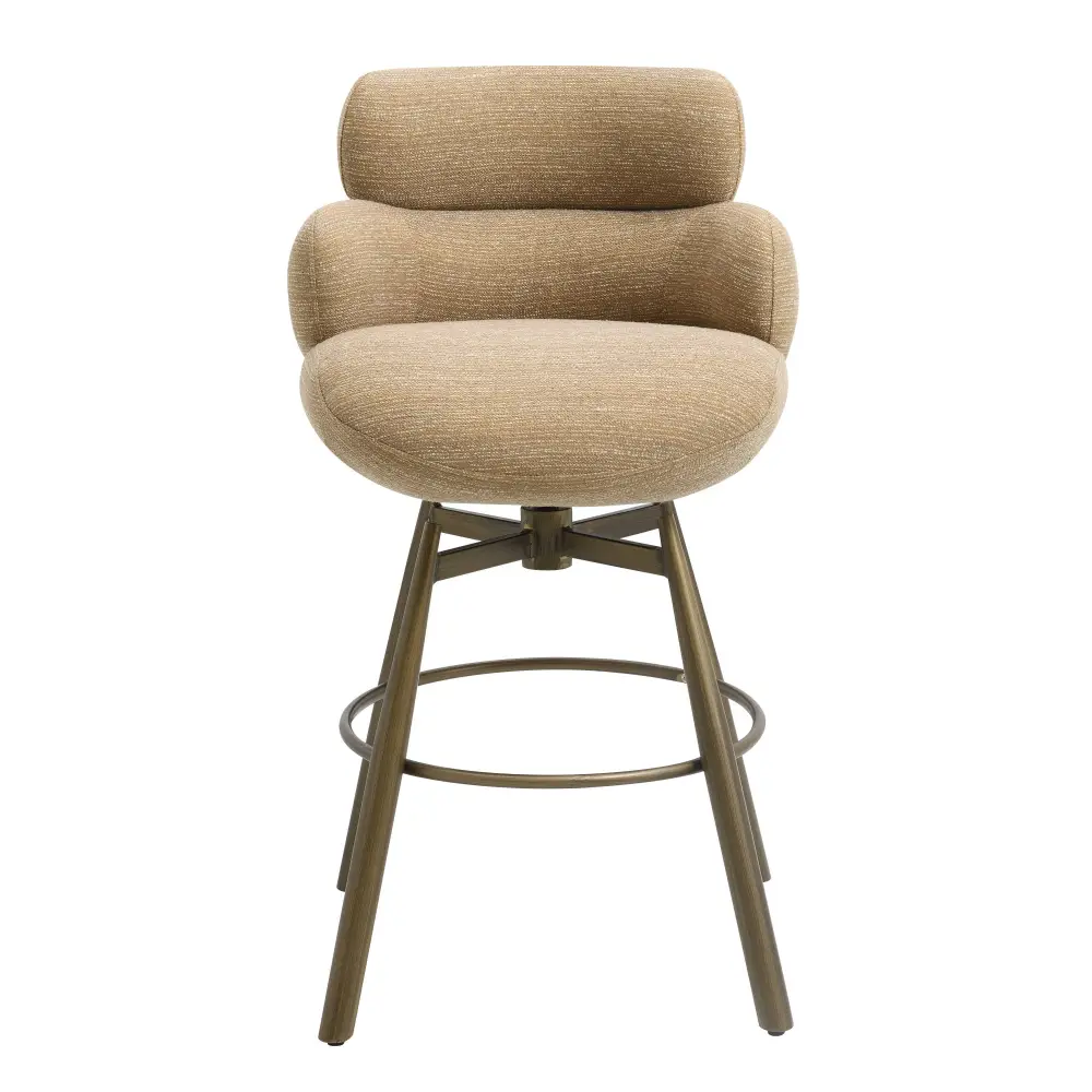 Swivel Chenille Counter Stool