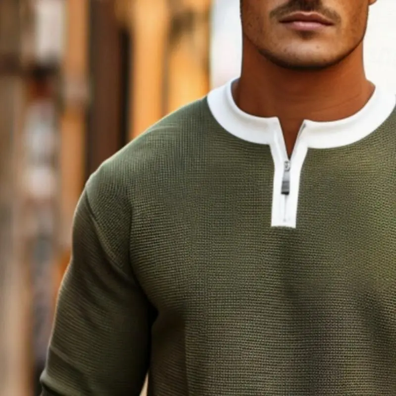 Easy Knit Zip Sweater