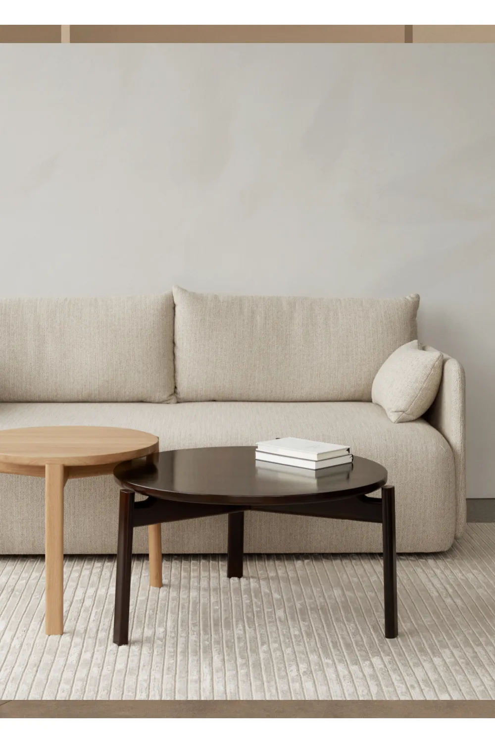 Round Wooden Lounge Table