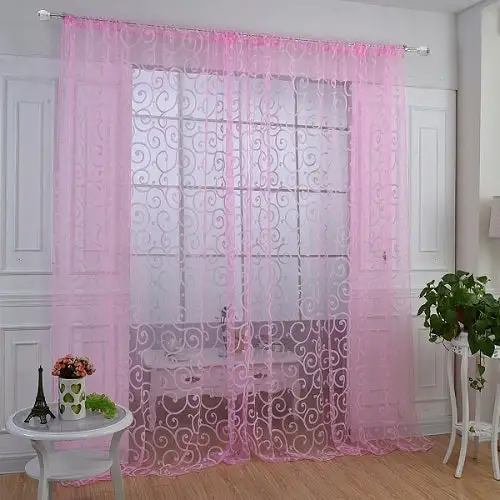 Modern Sheer Window Curtain Panel