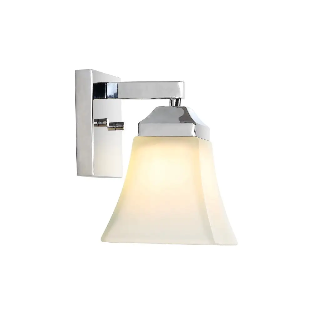 Single-Light Iron/glass Modern Cottage LED Vanity Light