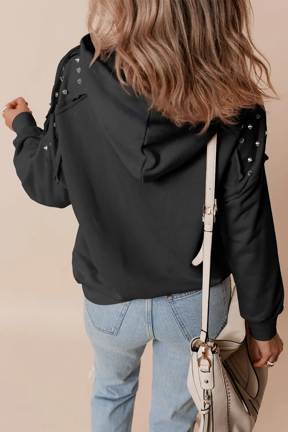 Kangaroo-Pocket Raglan-Sleeve Hoodie