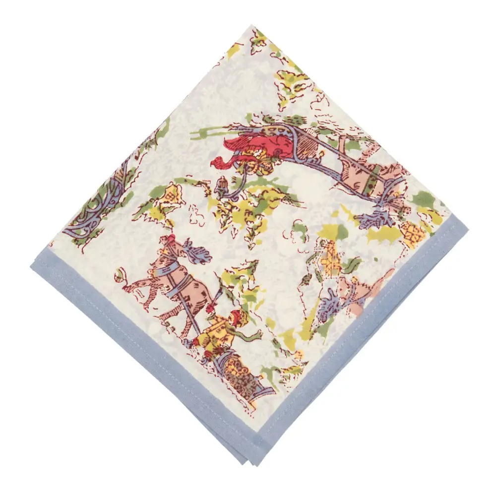 Refined Reindeer Scene Napkin Set