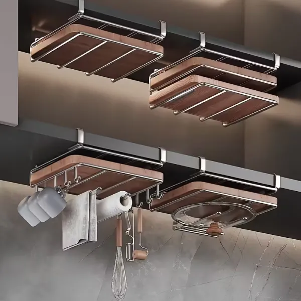 Under-Cabinet Kitchen Storage Rack