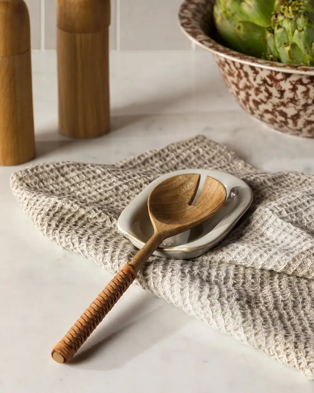 Refined Stoneware Kitchen Accessory