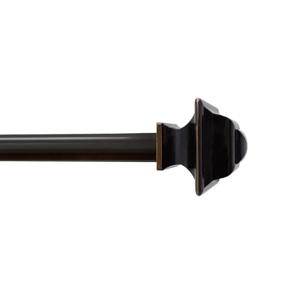 Adjustable Square Profile Plastic Curtain Rod