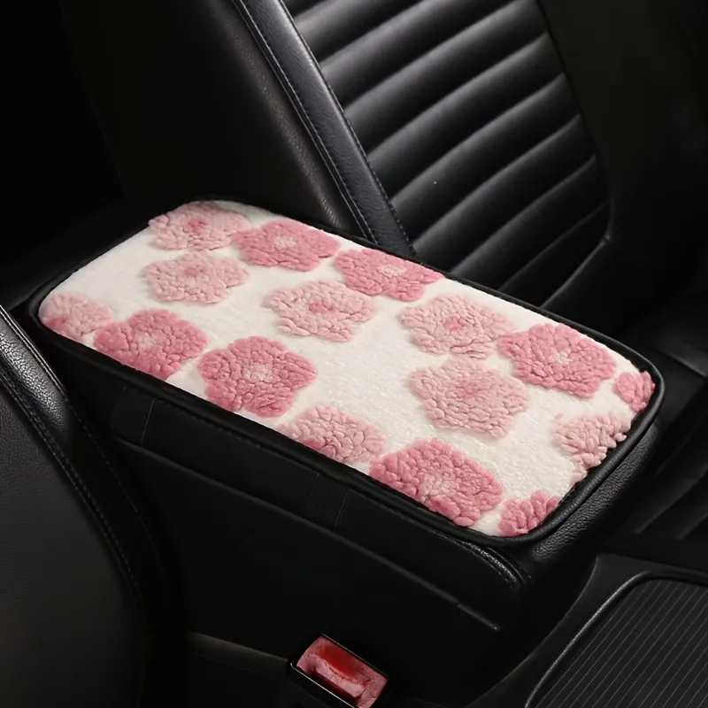 Plush Car Armrest Cover