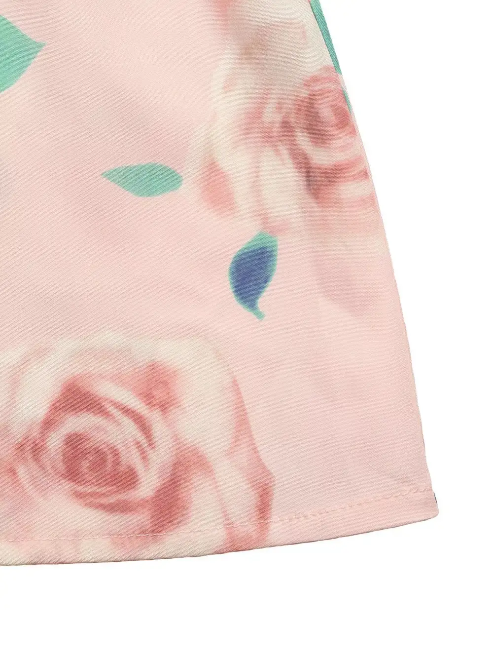 Round Neck Top Floral Print Skirt Set