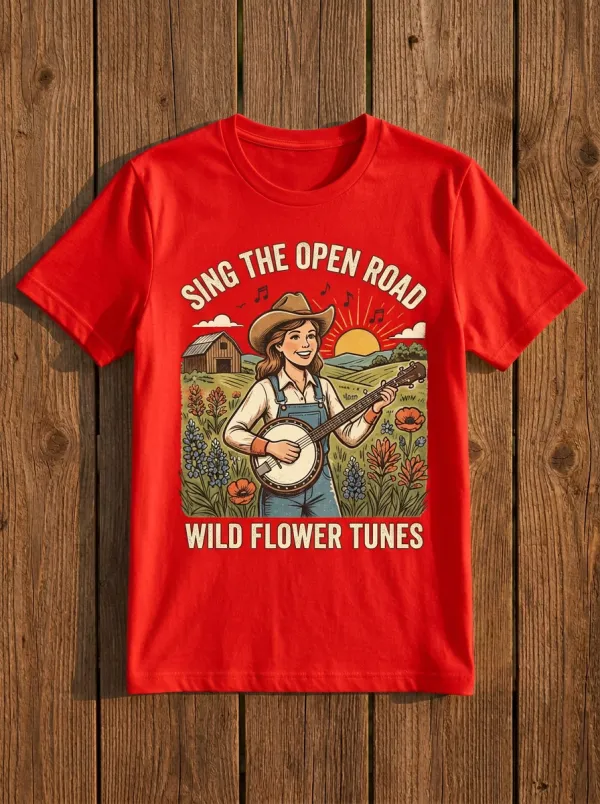 Nashville-Inspired Country Music Graphic T-Shirt