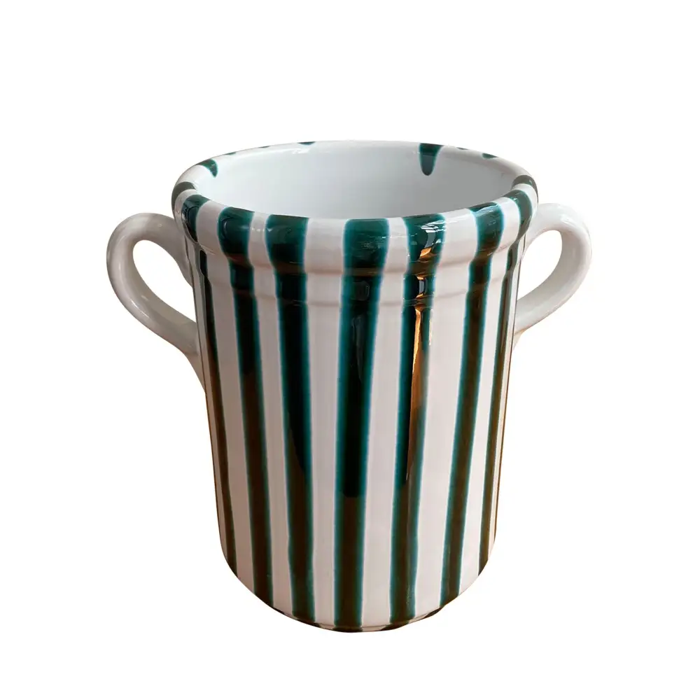 Coastal-Inspired Ceramic Wine Cooler