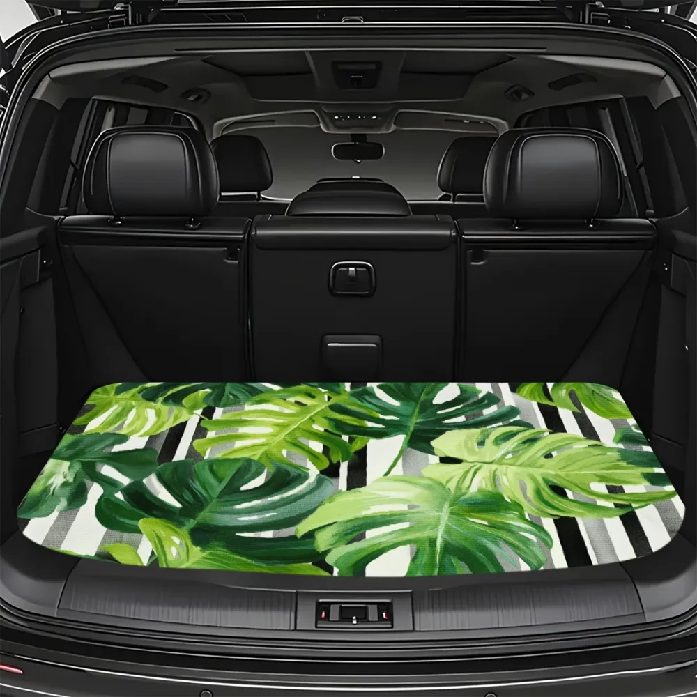 Tropical Leaf Car Trunk Mat
