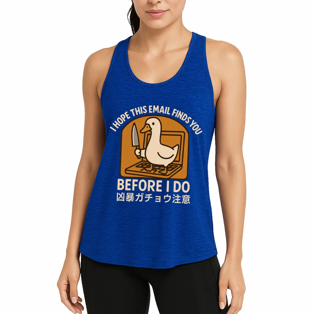 Goose With Knife Athletic Tank