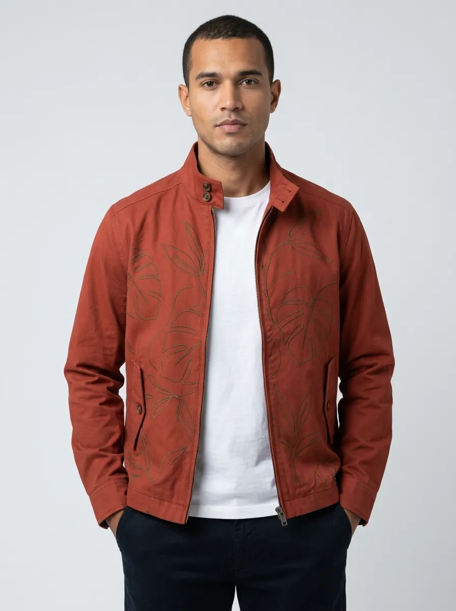 Tropical Leaf Botanical Jacket