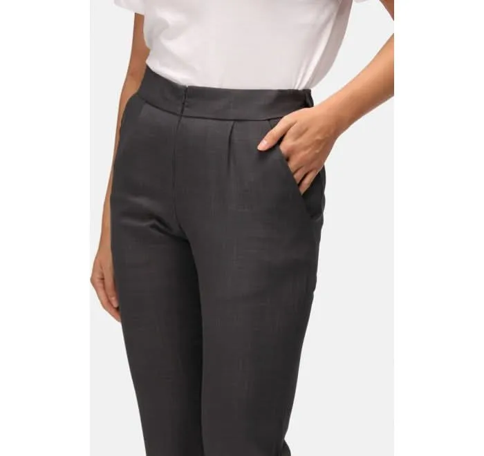 Women's Modern Slim Leg High Waist Trousers