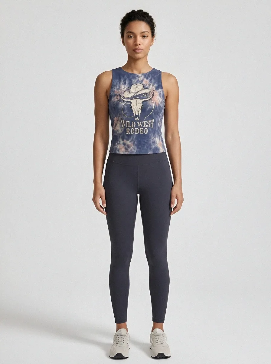 Tie-Dye Western Rodeo Soul Tank Top