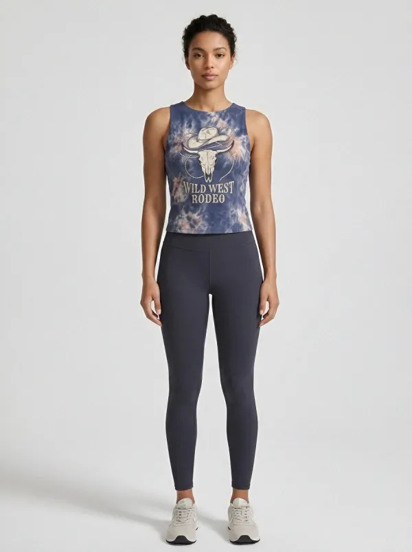 Tie-Dye Western Rodeo Soul Tank Top