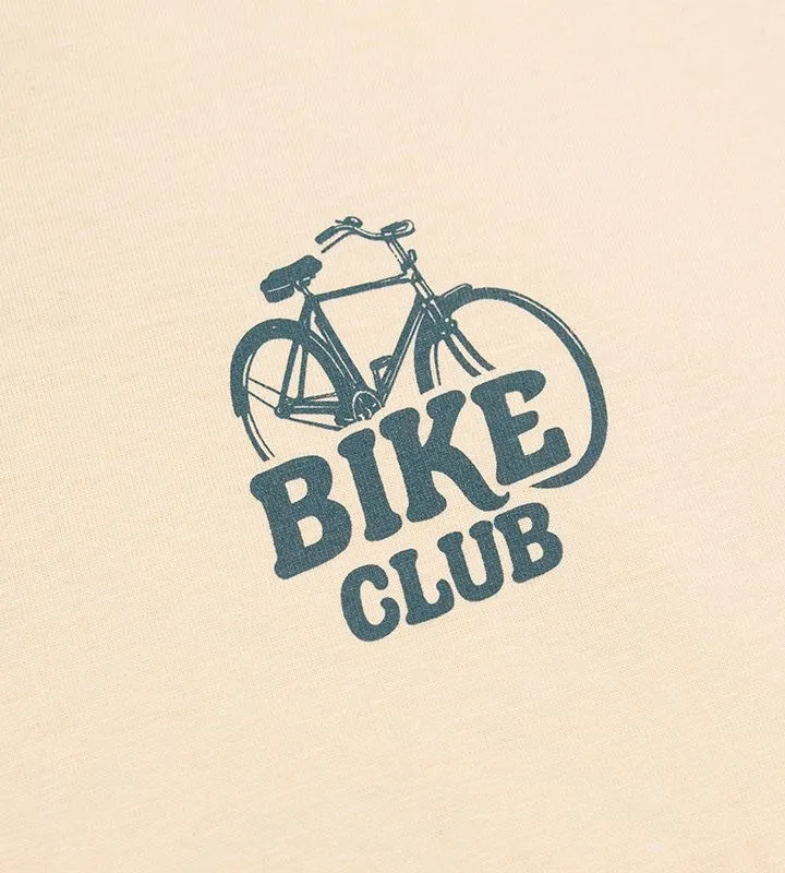 Bike Club Pattern Crew Neck T-Shirt