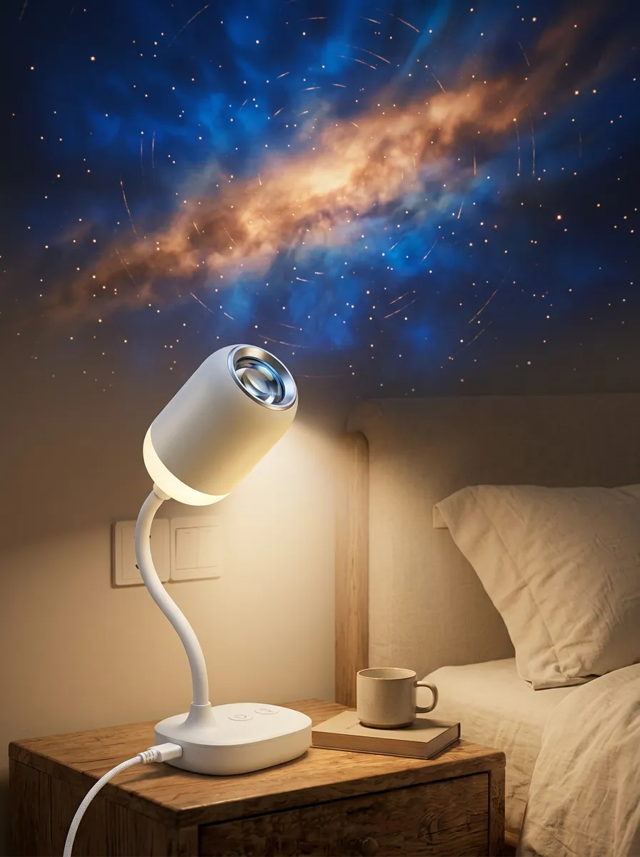 Galaxy Star Projector Night Light Desk Lamp
