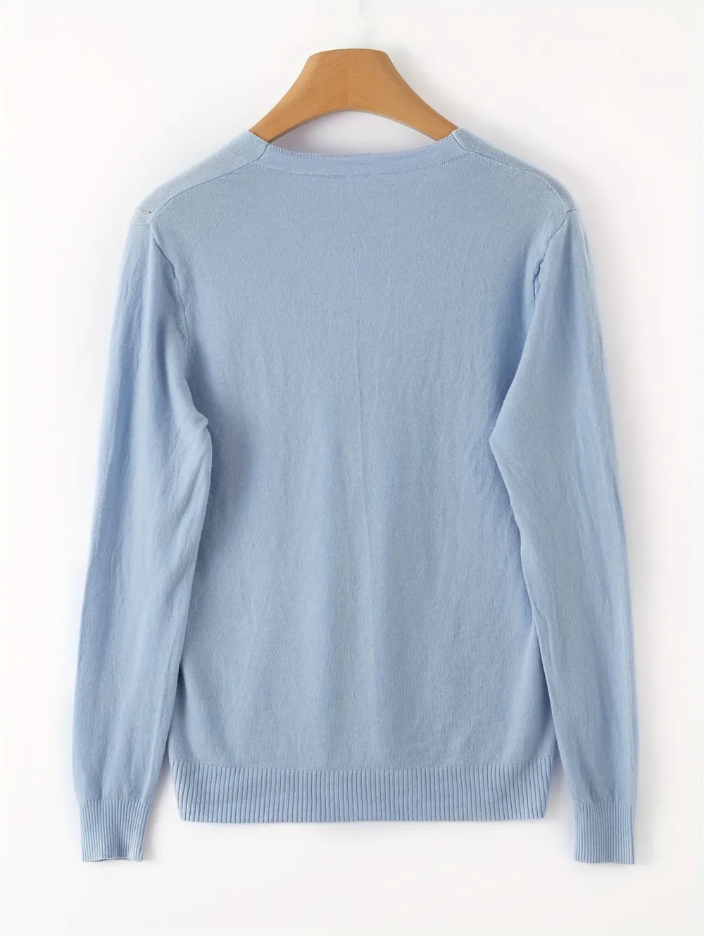 Elegant V Neck Long Sleeve Cardigan