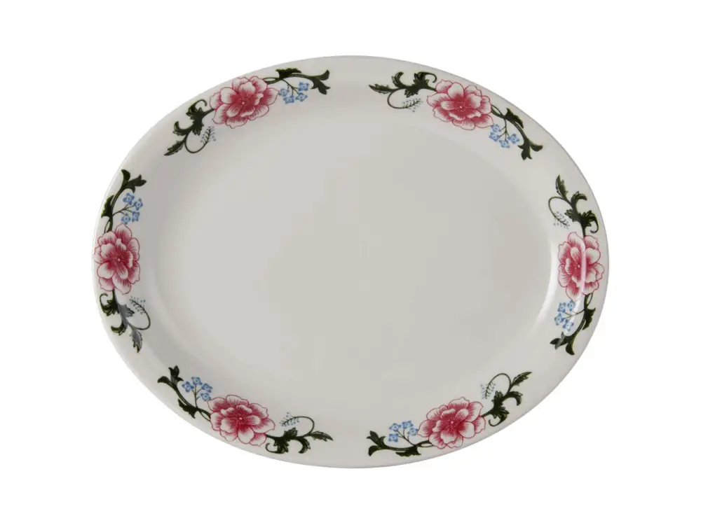 Floral Oval Platter