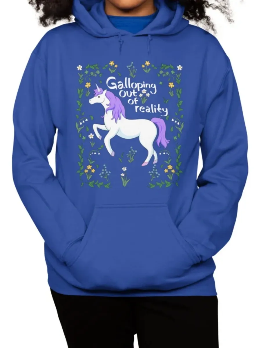 Cute Floral Unicorn Hoodie