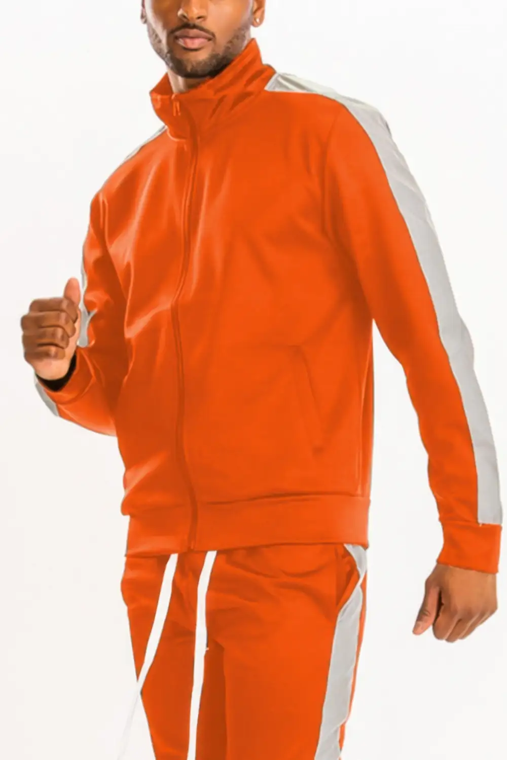 Single Stripe Track Jacket Athletic Style