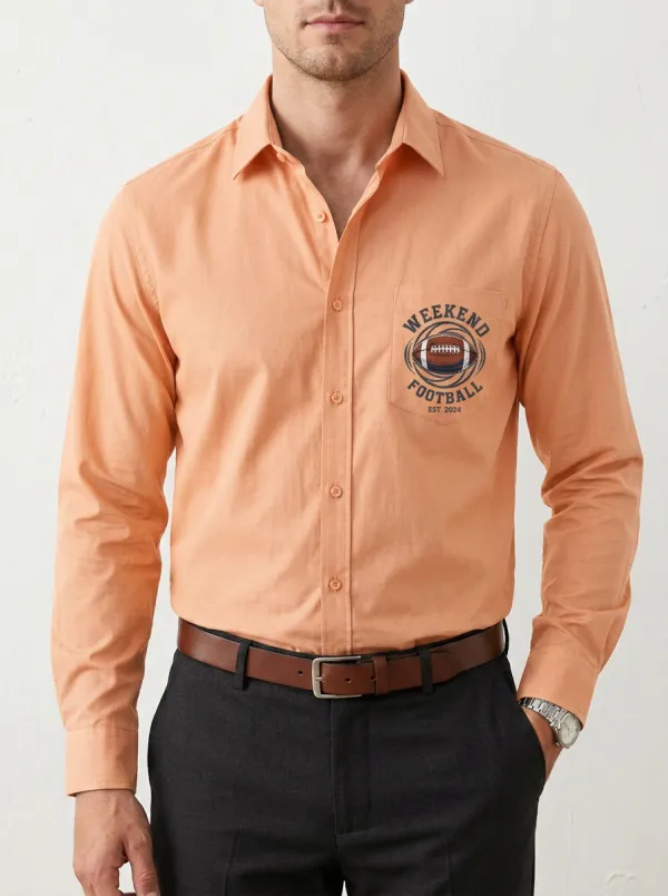 Football Graphic Casual Shirt